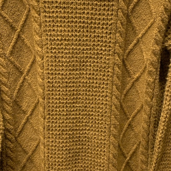 NEW! Nordstrom BP. Olive Breen Cable Knit Long Sleeve Sweater Dress, medium - Picture 5 of 6